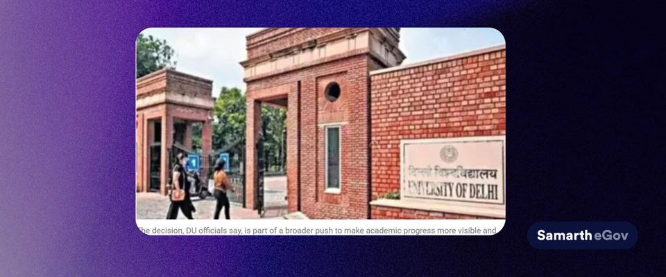 DU to upload internal, practical marks on Samarth portal to help students track performance regularly